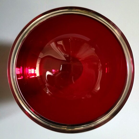 Red Badash Penelope 6" Mouth-Blown European Lead-Free Crystal Bowl - Picture 6 of 7